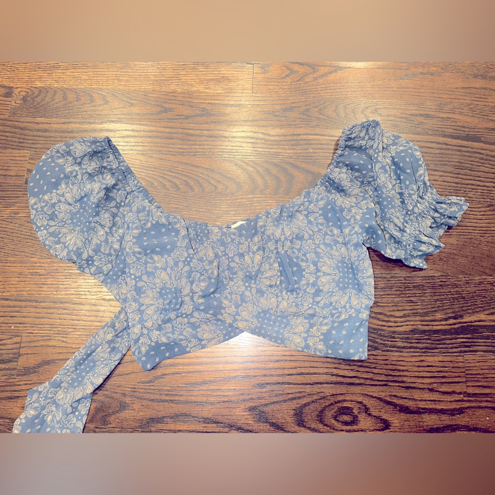 altar’D State crop top with sash and back size large